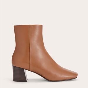 Everlane Tan Leather Ankle Booties